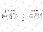 CD1165 LYNXAUTO CD-1165 Привод в сборе LYNXauto