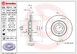 09701114 BREMBO Диск тормозной