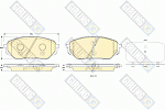 6135279 GIRLING Колодки тормозные HYUNDAI ix55 3.0 CRDi 08- передние