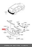 OEM0271 UNKNOWN BRAND Бампер задний Kia Sportage 2 JE 2008-2010, под два глушителя