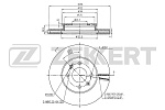 BS6440 ZEKKERT Диск торм. перед. Kia Picanto III 17-.