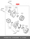 AP9069 CONTINENTAL Шкив генератора. GETZ/I10/30/KIA PICANTO 1,0i/1,1