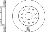 RN1374 NIBK Диск тормозной передний AUDI A3 04>/VW CADDY 04>/G5/TOURAN 03> RN1374