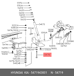 PXCSA007 PARTS-MALL Стойка стабилизатора переднего 5483043000S