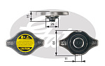 RC127 GATES Крышка радиатора RC127 (7410-30027)