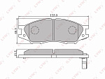 BD3409 LYNXAUTO Колодки тормозные передние подходит для NISSAN Almera Classic 06>/Micra(K11) 1.5D >03  BD-3409