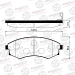 AV069 AVANTECH Тормозные колодки (противоскрипная пластина в компл.)