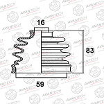 BD0303 AVANTECH Пыльник привода Avantech