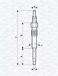 062900038304 MAGNETI MARELLI Свеча накаливания