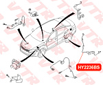 HY2236BS VTR Датчик АБС задней подвески, левый