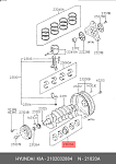 MS1821ASTD NDC Вкладыши коренные к-т на двиг MITSUBISHI eng. 4D65.