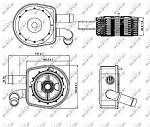 31297 NRF Радиатор масляный