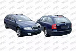 SK0247323 PRASCO Зеркало в сборе с электроприводом правое / SKODA Octavia-II 04/04~