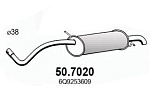 507020 ASSO Резонатор глушителя задний