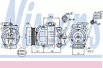 89026 NISSENS NS89026_компрессор кондиционера!\ Skoda Fabia 1.2i 02-08