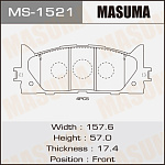 MS1521 MASUMA Колодки тормозные дисковые