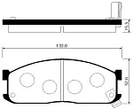 HP1010 HSB Колодки торм.