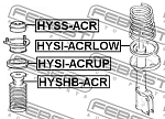 HYSIACRLOW FEBEST ПРОСТАВКА ЗАДНЕЙ ПРУЖИНЫ НИЖНЯЯ