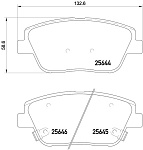 P30066 BREMBO КОЛОДКИ ТОРМОЗНЫЕ HYUNDAI GRANDEUR (HG) 01/11- / KIA OPTIMA 01/10-