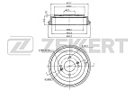 BS5912 ZEKKERT Барабан торм. зад. Hyundai Accent III 05-, i10 08-, i20 08-, Kia Rio II 05-.