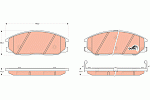 GDB3297 TRW Колодки торм.пер./дат.