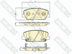 6136216 GIRLING Колодки тормозные HYUNDAI I30 12-/GENESIS 08-/ KIA OPTIMA 11- пер.