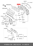 285213C210 HYUNDAI / KIA Прокладка коллектора