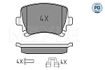 0252391417PD MEYLE Комплект тормозных колодок, дисковый тормоз AUDI A3 II (8P_) (05/03-12/15) , A4 Cabriolet (8H_) (01/