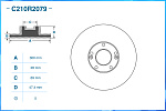 C210R2079 CWORKS Диск тормозной передний