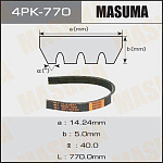 4PK770 MASUMA Ремень ручейковый 4PK- 770