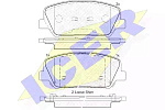 182090 ICER Колодки торм.диск. KIA CEE'D (05/12-) PRO CEE'D (03/13-).