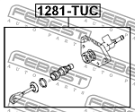 1281TUC FEBEST ЦИЛИНДР СЦЕПЛЕНИЯ ГЛАВНЫЙ