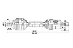 DDS261094 DYNAMATRIX полуось привода колеса