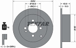 92161300 TEXTAR Тормозной диск