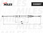 EI000017 MILES Трос ручного тормоза