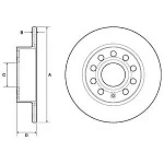 BG3834C DELPHI Диски тормозные задние