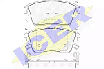 181745 ICER Комплект тормозных колодок, дисковый тормоз