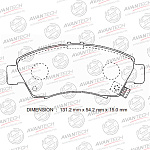 AV575 AVANTECH Колодки тормозные дисковые