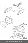 6132121 ALKAR Зеркало боковое. VW Jetta 06~