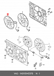 111283755 HANS PRIES Электровентилятор 300w 360mm audi/volkswagen