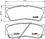 MDB2855 MINTEX Колодки дисковые