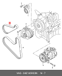 HR6PK742 HANSE K/31961/Globelt/Ремень 742 (6PK) генератора ВАЗ-2110,2170 (16 кл)