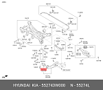 CVKH199L CTR Сайлентблок задней подвески левая KIA SPORTAGE/HYUNDAI IX35 09- (нов арт GV0542L) CVKH-199L