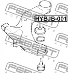 HYBJB001 FEBEST Пыльник шаровой опоры HYBJB-001