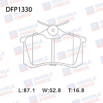 DFP1330 DOUBLE FORCE Колодки тормозные дисковые Double Force