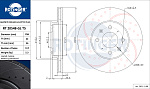 RT20548GLT5 ROTINGER Диск тормозной графитовый с перфорацией и насечками