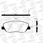 AV108 AVANTECH колодки дисковые AVANTECH