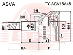 TYAGV15A48 ASVA ШРУС НАРУЖНЫЙ 26x61.5x30