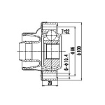 Z87587R ZIKMAR ШРУС КАРДАННОГО ВАЛА BMW X5 E53 (99--06)