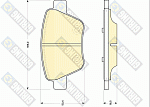 6118414 GIRLING Колодки тормозные SKODA OCTAVIA 04-/SUPERB 08-/VW CADDY/TOURAN 10- задние 6118414